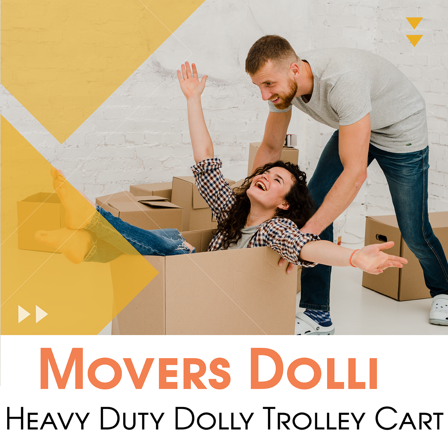 Movers Dolly 18''x12'' Aluminum Frame with 3'' TPU Casters with Brake Option